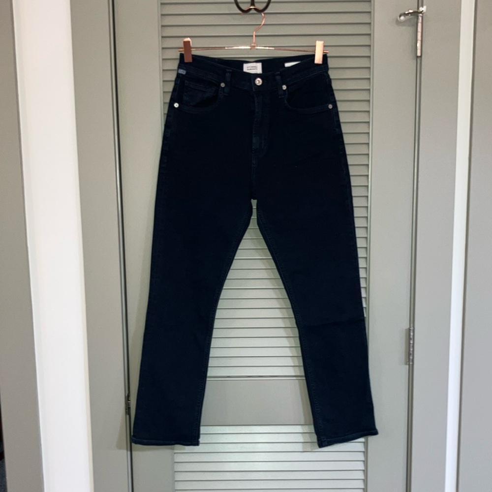 Citizens of Humanity Jolene Black High Rise Jeans Sz 26 - Picture 3 of 7